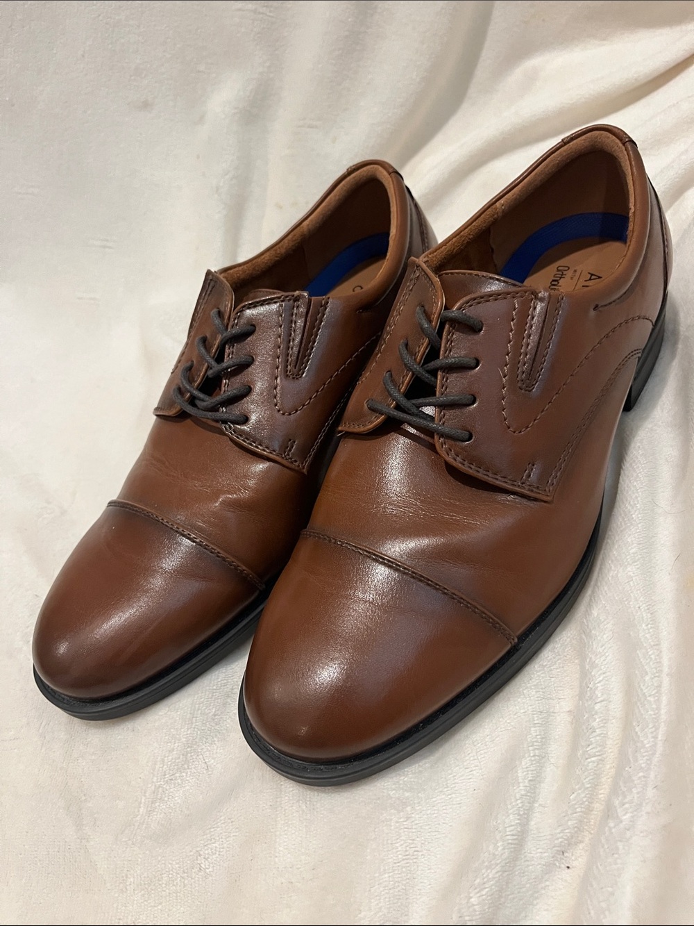 Apt. 9 Chestnut Brown Cap-Toe Derby Shoes